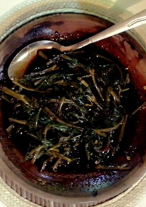 Foto resep rujak kangkung ala saya