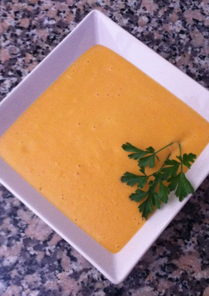 Una foto de Crema de calabaza 