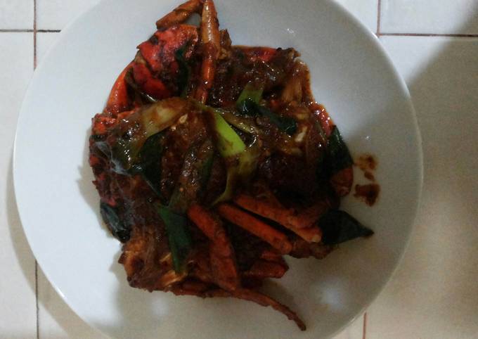 kepiting bumbu kari lada hitam