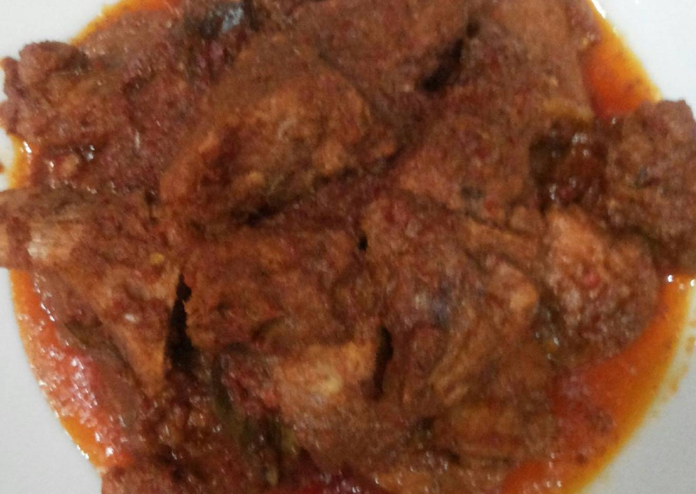 Rendang babi