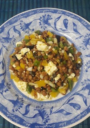 Una foto de Ensalada de lentejas