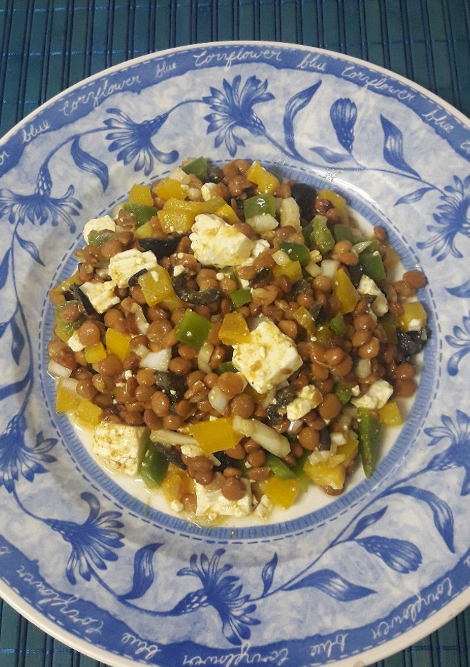 Una foto de Ensalada de lentejas