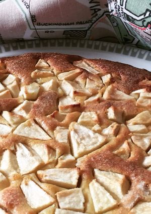 Une photo de Gâteau aux pommes au beurre d'amandes