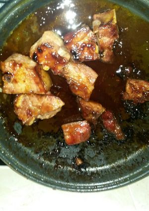 Una foto de Costillas ahumadas a la BBQ 