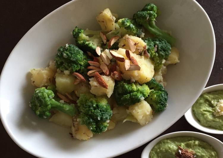 Sautéed broccoli and potatoes