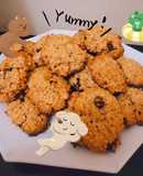 Galletas de avena y pasas de uva