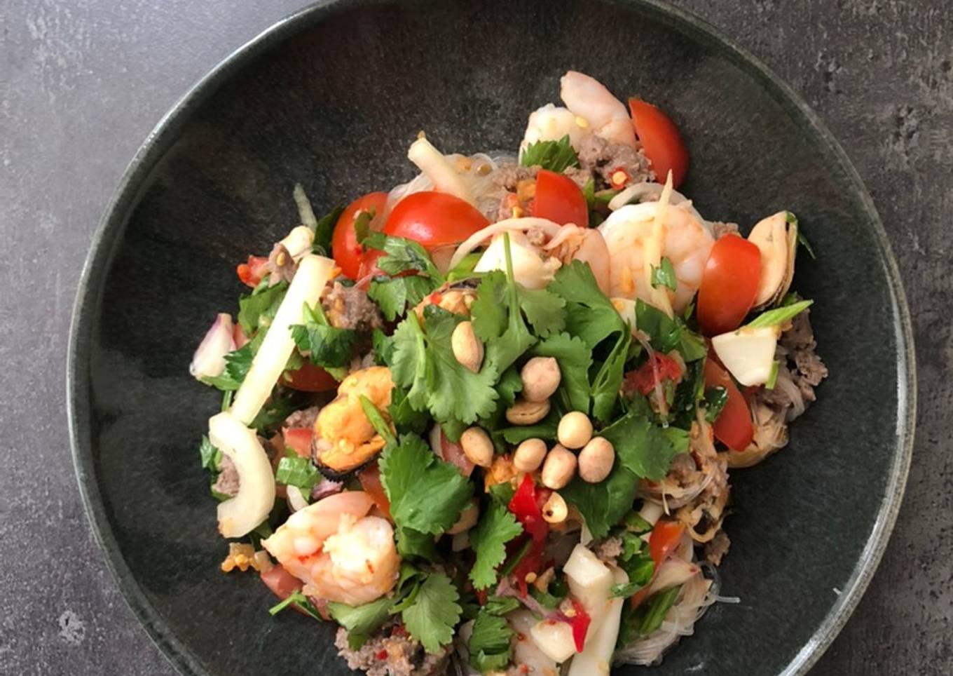 Glass Noodle Salad ala Thailand (Yum Woon Sen)