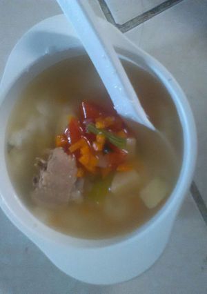 Foto resep Bubur Tim Sup Ayam (MPASI)
