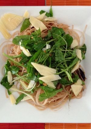 Una foto de Pasta a la mediterránea 