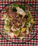 Ensalada de radicheta, apio y atun