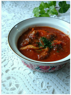 A picture of Easy Italian Beef Stew with a Pressure Cooker.