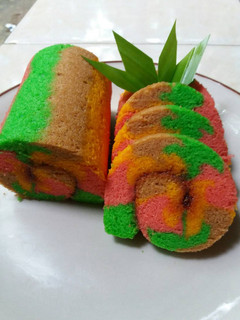 Foto resep Bolu gulung pelangi
