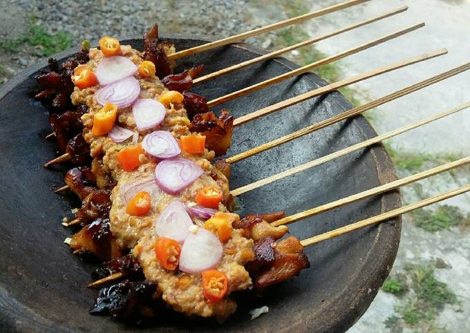 Cara Membuat Sate Jamur Tiram Bumbu Kacang Enak