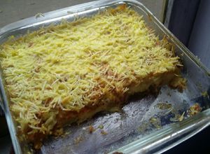Foto resep Macaroni Schotel with Double Sauce (Bolognese & Bechamel)