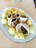 Volcanes de merluza con papas al natural
