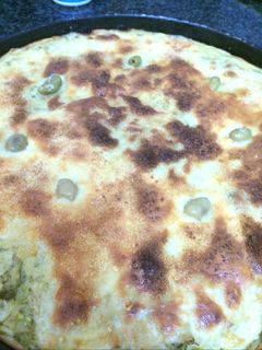 Una foto de Tarta simple masa de verduras al roquefort 