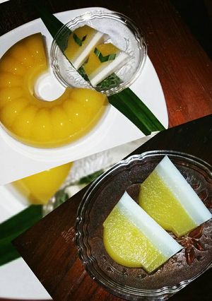 Foto resep Puding jagung manis lapis santan