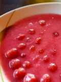 Kirschsuppe mit Grieß