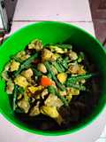 Oseng Kacang Panjang Hati Usus Ayam