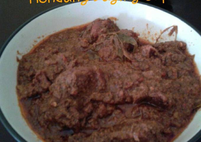 Resep Rendang Daging Sapi praktis Anti Gagal