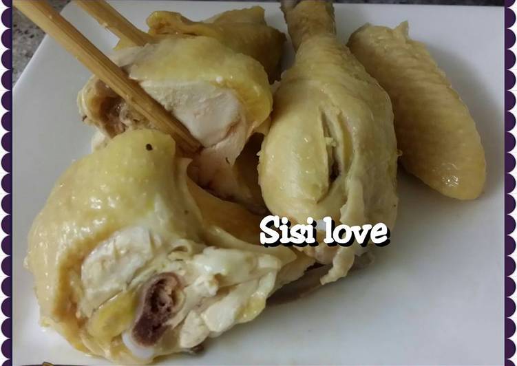 Cara mudah Menyiapkan Hainan chicken rice yang praktis
