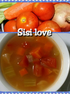 Foto resep Sup Tomat Sederhana