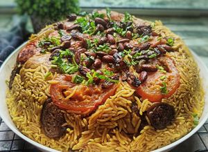 Gambar Nasi Arab Ayam Maqlubah