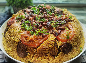 Gambar Nasi Arab Ayam Maqlubah