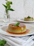 Puding Matcha Karamel