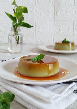 Foto resep Puding Matcha Karamel