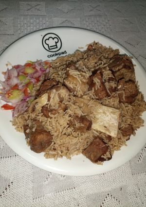 A picture of Beef Pulao.