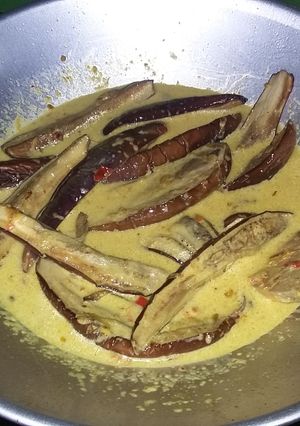 Foto resep Poki poki saus (terong masak santan)
