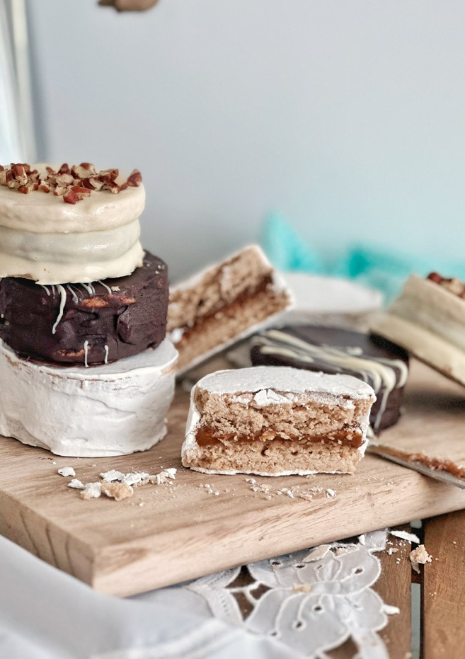 Una foto de Alfajores de chocolate