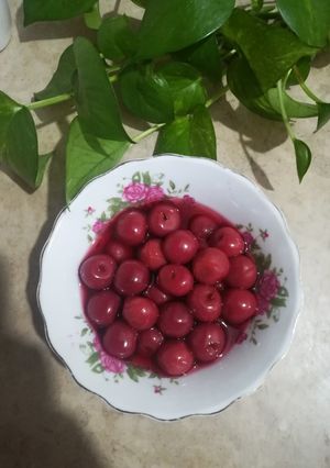 عکسی از دستور ❤️کمپوت آلبالو