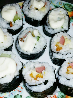 Foto resep Sushi Sosis Nugget Keju Ala Ala