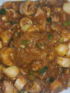 Foto resep Cumi Asin Saus Padang