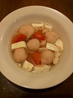 Foto resep Sup Tahu dan Bakso Ikan Tomat