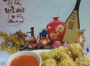 Hình của món Hàu sữa tẩm bột chiên xù.