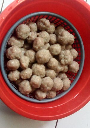 Foto resep bakso daging sapi