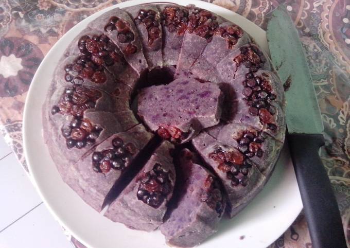 bolu kukus ubi ungu tanpa TBM/Sp
