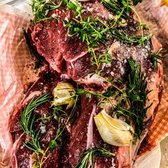 Sous vide leg of lamb A picture of Sous vide leg of lamb.