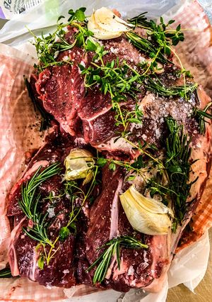 A picture of Sous vide leg of lamb.