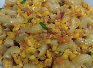 Foto resep Makaroni tumis telur jagung wortel