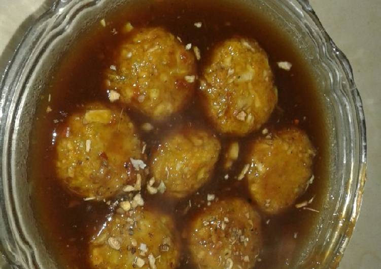 Cabbage manchurian (oil free)