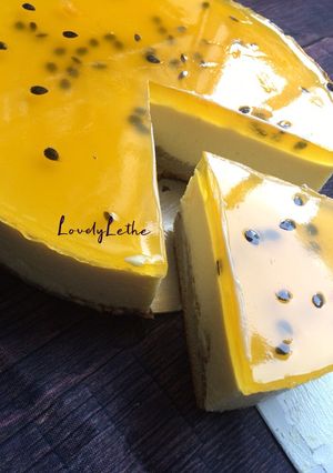 Hình của món Chesse cake chanh dây.