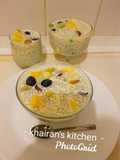 Fruity tapioca dessert