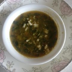 A picture of Amaranth Greens or keerai molagootal.