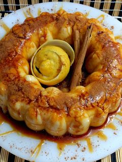 Una foto de Flan de arroz con leche