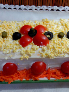 Una foto de Pastel fácil de pan de molde