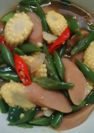 Foto resep Tumis Sayuran Sosis